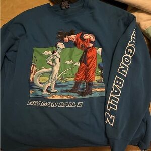 Dragon Ball Z Blue Graphic Sweatshirt Men’s size XL